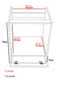 Resim Mirobi Harmony Ankastre Modülü Ankastre Fırın Dolabı Ankastre Dolabı Ankastre Ocak Dolabı Beyaz 