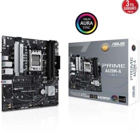 Resim ASUS Prıme A620m-a-csm Ddr5 Hdmı-dp Pcıe 4.0 Am5 Matx Kurumsal Anakart 