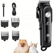 Resim Willowhaven Siyah Usb Şarjlı Düşük Sesli Profesyonel Kedi Köpek Tıraş Makinesi 