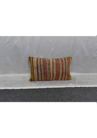 Resim Zehra Abla Halı Yeni El Dokuma Dekoratif Lumbar Kilim Kırlent Yastık Kılıfı 6150 