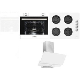 Resim Alveus MFA 604 - GLS 640 - F 17/60 Beyaz Ankastre Set 
