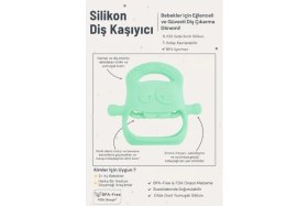 Resim Eco Lounge Açık Yeşil Bebek Silikon Diş Kaşıyıcı 