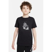 Resim Tumblr Vespa Baskılı Unisex Çocuk Siyah T-Shirt 