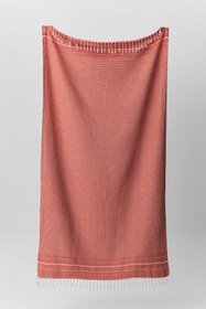 Resim Perla Keten Peştemal - Mercan / 100x170 cm 