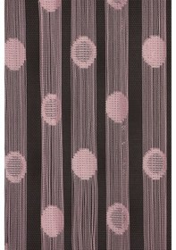 Resim Küçük Puanlı Model Pembe Renk Hazır Ip Perde 300x270 Cm 