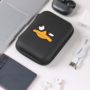 Resim Ördek Logo Baskılı - Sert Kabuklu Taşınabilir Çanta ve Belge Cüzdanı 