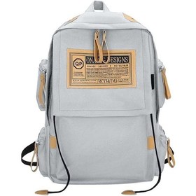 Resim Leezsing Kapasiteli Tuval Sırt Çantası Seyahat Dağcılık Çantası Unisex Orta Ve Lise Öğrenci Okul Çantası Bilgisayar Çantası-195 Çok renkli 