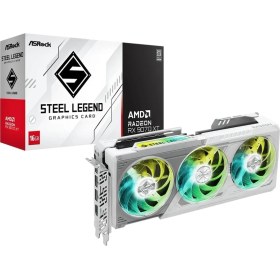 Resim Asrock Amd Radeon Rx 9070 Xt Steel Legend 16GB Ekran Kartı - 16GB Gddr6, 256-BIT, 1x Hdmı, 3 x Displayport 