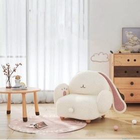 Resim innature Rabbit Teddy Kumaşlı Yumuşak Soft Oturumlu Çocuk Koltuğu - Home 