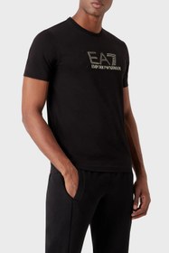 Resim EA7 Erkek Bisiklet Yaka T-shirt 