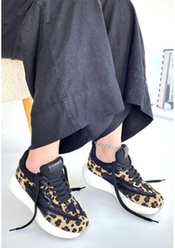 Resim Biçomi Kendy Leopar Nubuk Spor Ayakkabı Çok Renkli 