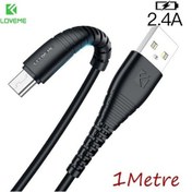 Resim Floveme Usb Type C 2.4A Hızlı Şarj 1 Metre Şarj Usb Kablo (271536312)-Siyah 