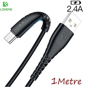 Resim Floveme Usb Type C 2.4A Hızlı Şarj 1 Metre Şarj Usb Kablo (271536312)-Siyah 