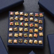 Resim 1 Adet İtalyan Cazibesi - Altın Takı Süsleri, Kalp, Çiçek, Yıldız ve Yüz Tasarımlarına Sahip - Bileklikler, Anahtarlıklar, Ayakkabı Dekorasyonları için Uygun - DIY Takı Yapımı & El İşi Projeleri için Dayanıklı Bağlantılar - Takı Tasarımcıları ve El Sanatçıları İçin Mükemmel Hediye, Karışık Tarz Süsler, Geometrik Desenli Süsler 