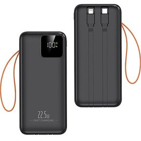Resim 30000 Mah Powerbank Hızlı Şarj Led Göstergeli Taşınabilir Şarj Cihazı Çoklu Usb Çıkış Siyah 