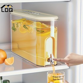 Resim LDQ 4L Büyük Kapasiteli İçecek Dağıtıcısı Musluklu - Soğuk Demleme Çayı, Meyve Suyu, Doğal Meyve İçecekleri için Meyve İnfüzyon Sürahisi - Dayanıklı PPSU Plastik, Beyaz/Yeşil, Elektrik Gerektirmez, Parti İçin İçecek Dağıtıcısı 