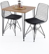 Resim Cosargroup Metal Ayaklı 60x70cm Mutfak Masası Balkon Masası Çalışma Masası Atlantikçam 
