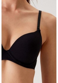 Resim Pierre Cardin Rome Soft Push Up / Yarı Destekli Tak-çıkar Askılı Pamuklu Sütyen Ten 6401 Ten 
