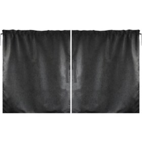 Resim 2 Adet 69 X 82cm Otomobil Ön Ve Arka Bölme Perde İşletme Araba Klima Gizlilik Perdesi Siyah , Boyut:boyut: 69 X 82cm 
