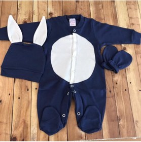 Resim SONEM BABY Tavşanlı Bebek Tulum lacivert 