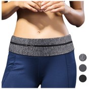 Resim Youmex Hareket Spor Bel Çantası Heather Gri - 7 İnç Telefon Uyumlu, Su Geçirmez, Ayarlanabilir Kemer, Otomatik Kilitleme Fermuar Gri 