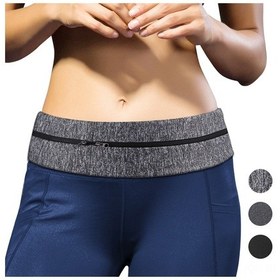 Resim Youmex Hareket Spor Bel Çantası Heather Gri - 7 İnç Telefon Uyumlu, Su Geçirmez, Ayarlanabilir Kemer, Otomatik Kilitleme Fermuar Gri 