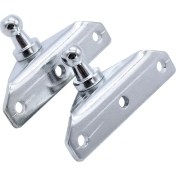 Resim Comely Ball Stud Brackets Pack 4 Cadı Vidası Gümüş Şoklar Için Uyar Bahar Prop (Yurt Dışından) 