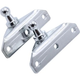 Resim Comely Ball Stud Brackets Pack 4 Cadı Vidası Gümüş Şoklar Için Uyar Bahar Prop (Yurt Dışından) 