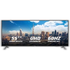 Resim Dahua F400 55" 60Hz 9.5ms 4K UHD IPS LED Cctv Ofis Monitör Kumandalı 5000:1 Kontrast DHI-LM55-F400 