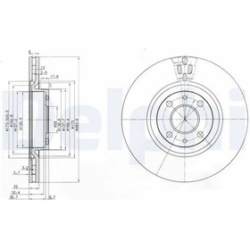 Resim Citroen Nemo Fren Diski On 2008-2013 Delphı Bg2407 2adettir 