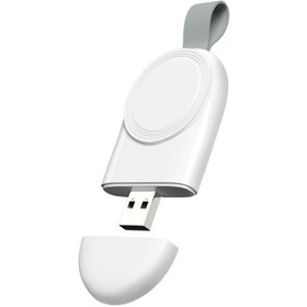 Resim Microcase Apple Watch Se 44 Mm Manyetik Şarj Aygıtlı Anahtarlık Tipi Usb Adaptör - Beyaz 