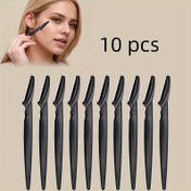 Resim 10 Parça Çok Renkli Güzellik Kaş Tıraşı ve Jilet Seti, Güvenli Kaş Düzeltici ve Jilet, Peeling Açık Bej Planya Aleti, Vücut Kılı Alma Makinesi ve Yüz & Kaş Jileti Seti 