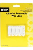 Resim STOREMAX 61345 4Pc Removable Adhesive Wire Clip,, 27x16mm 1190698 