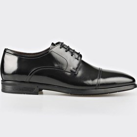 Resim Elle Shoes Siyah Deri Erkek Klasik Ayakkabı 