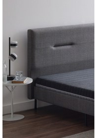 Resim Yataş Optimum Support Yatak, Sovene Başlıklı Karyola 3'lü Set - Koyu Gri 