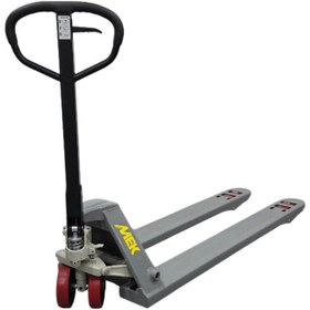 Resim MEK MTR25-150 2,5T 2500kg Döküm Pompalı 150cm Uzun Manuel Transpalet - PU Kırmızı Teker 