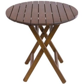 Resim Bahçecimobilya Buzludja Ahşap Bahçe Masası - Buzludja Masa 70'Lik Ceviz 