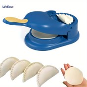 Resim 2'si 1 Arada Kolay Mantı Yapıcı - Mükemmel Mantı & Tortilla için Manuel DIY Pres, Tatiller & Aile Toplantıları için İdeal, Dayanıklı Polipropilen, Gıda Güvenli Mutfak Gereci 
