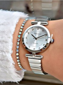 Resim Ferrucci FERRUCCİ TAŞ RAKAMLI GÜMÜŞ METAL KADIN 