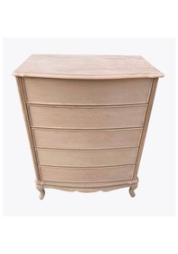 Resim Bombeli 5 Çekmeceli Lükens Ayaklı Çamaşırlık&Şifonyer Hâm&Cilasız 