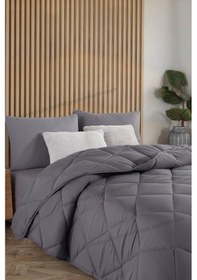 Resim Formeya Antrasit Gri Soft Kışlık Yorgan Çift Kişilik 195X215 Antrasit 