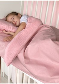 Resim Joyous Mom Kids Pamuk Muslin-akfil Bebek Nevresim Takımı Çift Yönlü Kullanım 