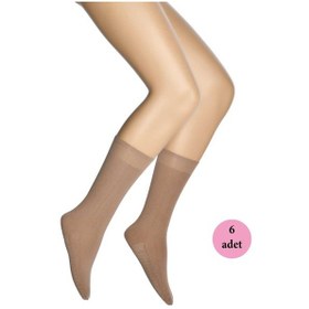 Resim 6 Adet Masaj Kadın Çorap Bronz 38 113 Safran Çok Renkli 