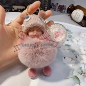 Resim Silver1 Gıoıo Yeni Ipek Eşarp Anahtarlık Kişiselleştirilmiş Inci Papyon Çanta Çekicilik Dokuma Anahtarlık (Yurt Dışından) 