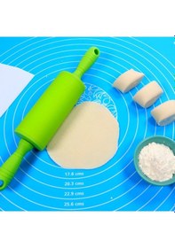 Resim 40 50 Cm Silikon Ölçekli Kullanımı Kolay Hamur Açma Matı Ekmek Mantı Makarna Hamuru Yoğurma Matı 5570 