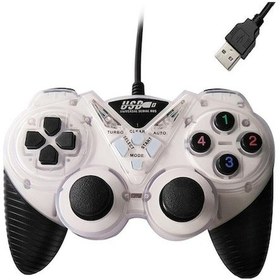 Resim Ankatek Wired White Vibration Usb Rein Pc Joystick Gamepad Game Controller Nx - 128g-yellow 