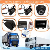 Resim Tır ve Kamyonlar için Uzaktan İzlemeli 4 Kameralı 1 TB Harddisk 