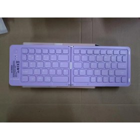 Resim Katlanabilir Renkli Bluetooth Klavye Şarjlı, Taşınabilir, 5.0 Bağlantı, Tüm Cihazlarla Uyumlu 