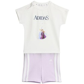 Resim Adidas Bebek Beyaz Şortlu Takım I Dy Fro T Set Jz3553 Beyaz 