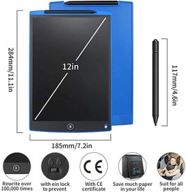 Resim Epilons 12 Inc Writing Lcd Grafik Dijital Kalemli Çizim Tableti Yazı Tahta Not Yazma Eğitim Tableti 